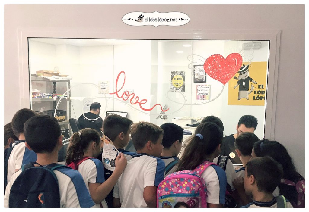 la visita de un colegio en el lobo lópez