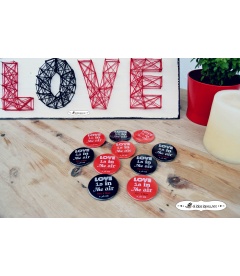 CHAPAS PARA BODAS "LOVE IS IN THE AIR"