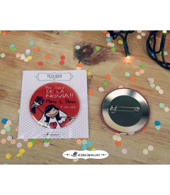 CHAPAS PARA BODAS "Y TÚ DE QUIÉN ERES?"