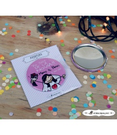 CHAPAS PARA BODAS "Y TÚ DE QUIÉN ERES?"