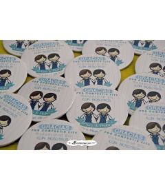 CHAPA "COMUNIÓN GEMELOS" (blanco)