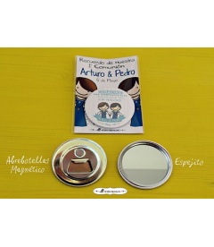 CHAPA "COMUNIÓN GEMELOS" (blanco)