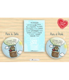 CHAPA "GRACIAS PROFES" (niño)