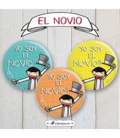 CHAPAS DESPEDIDAS "YO SOY DEL NOVIO" 