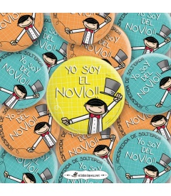 CHAPAS DESPEDIDAS "YO SOY DEL NOVIO" 