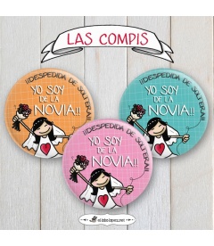 CHAPAS DESPEDIDAS "YO SOY DE LA NOVIA"