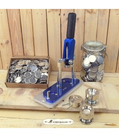 KIT MÁQUINA PARA HACER CHAPAS B-700 DE MOLDES INTERCAMBIABLES - 31mm