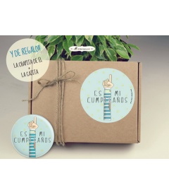 PACK 20 CHAPAS CUMPLEAÑOS DE FRASES Y DIBUJITOS DIVERTIDOS