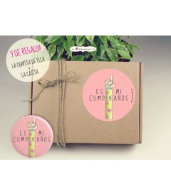 PACK 20 CHAPAS CUMPLEAÑOS DE FRASES Y DIBUJITOS DIVERTIDOS