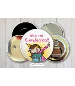 CHAPA CUMPLEAÑOS "TARTA" (ella)