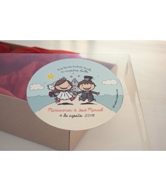 CAJA CHAPAS PARA BODAS "DE TU MANO"