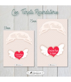 CHAPA PERSONALIZADA "PURO AMOR" (niña)