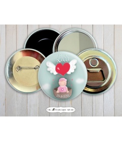 CHAPA PERSONALIZADA "PURO AMOR" (niña)