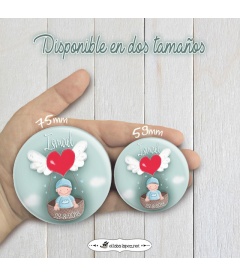 CHAPA PERSONALIZADA "PURO AMOR" (niño)