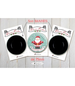 NAVI-IMÁN (chapa navidad de Papá Noel)