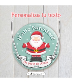 NAVI-IMÁN (chapa navidad de Papá Noel)