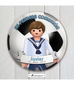 CHAPA "COMUNIÓN MARINERO  PLAYMOBIL"