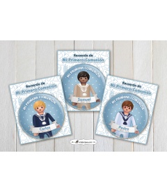 CHAPA "COMUNIÓN MARINERO  PLAYMOBIL"