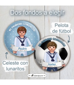 CHAPA "COMUNIÓN MARINERO  PLAYMOBIL"