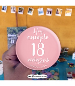 PACK 20 CHAPAS CUMPLEAÑOS FIESTUKI