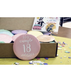 PACK 20 CHAPAS CUMPLEAÑOS FIESTUKI