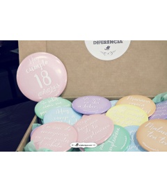 PACK 20 CHAPAS CUMPLEAÑOS FIESTUKI