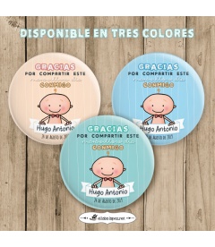 CHAPA BAUTIZO " GRACIAS" niño