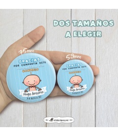 CHAPA BAUTIZO " GRACIAS" niño