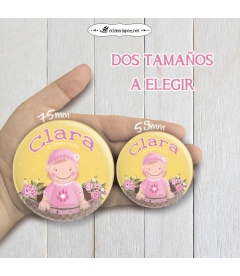 CHAPA  "BEBÉ FLORES" (niña)