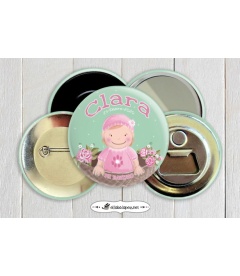 CHAPA  "BEBÉ FLORES" (niña)