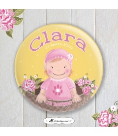 CHAPA  "BEBÉ FLORES" (niña)
