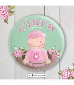CHAPA  "BEBÉ FLORES" (niña)