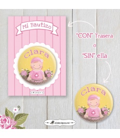 CHAPA  "BEBÉ FLORES" (niña)