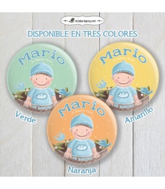 CHAPA  "BEBÉ PAJARITOS" (niño)