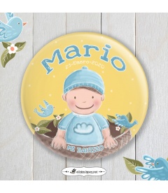 CHAPA  "BEBÉ PAJARITOS" (niño)