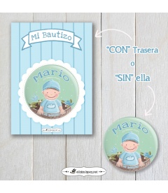 CHAPA  "BEBÉ PAJARITOS" (niño)