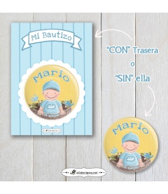 CHAPA  "BEBÉ PAJARITOS" (niño)