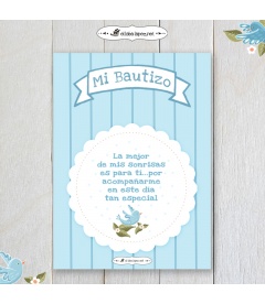 CHAPA  "BEBÉ PAJARITOS" (niño)