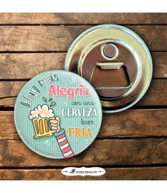 CHAPA ABREBOTELLAS "ALEGRÍA"