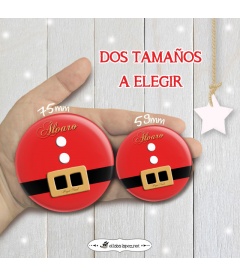 CHAPA "PAPÁ NOEL" CON NOMBRES