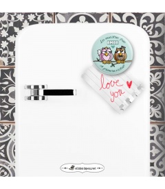 CHAPA "BUHITOS ENAMORADOS"