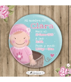 CHAPA "NACIMIENTO BEBITA" (bautizo)