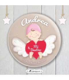 CHAPA  "BEBÉ ANGELITO" (niña)