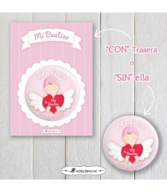 CHAPA  "BEBÉ ANGELITO" (niña)