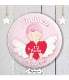 CHAPA  "BEBÉ ANGELITO" (niña)