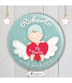 CHAPA  "BEBÉ ANGELITO" (niño)