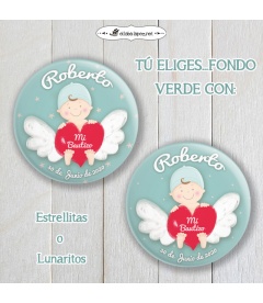 CHAPA  "BEBÉ ANGELITO" (niño)