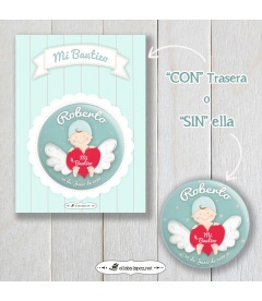 CHAPA  "BEBÉ ANGELITO" (niño)