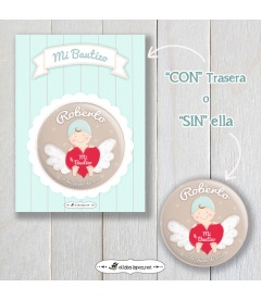 CHAPA  "BEBÉ ANGELITO" (niño)