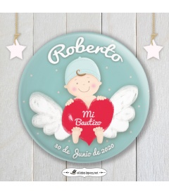 CHAPA  "BEBÉ ANGELITO" (niño)